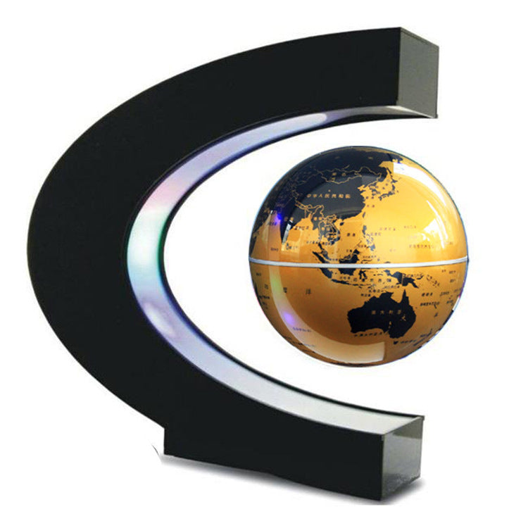 Floating Globe Night Light with World Map Illumination