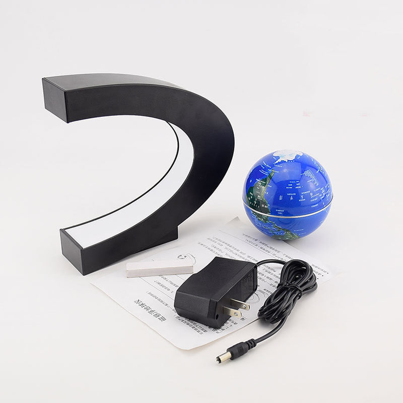 Floating Globe Night Light with World Map Illumination